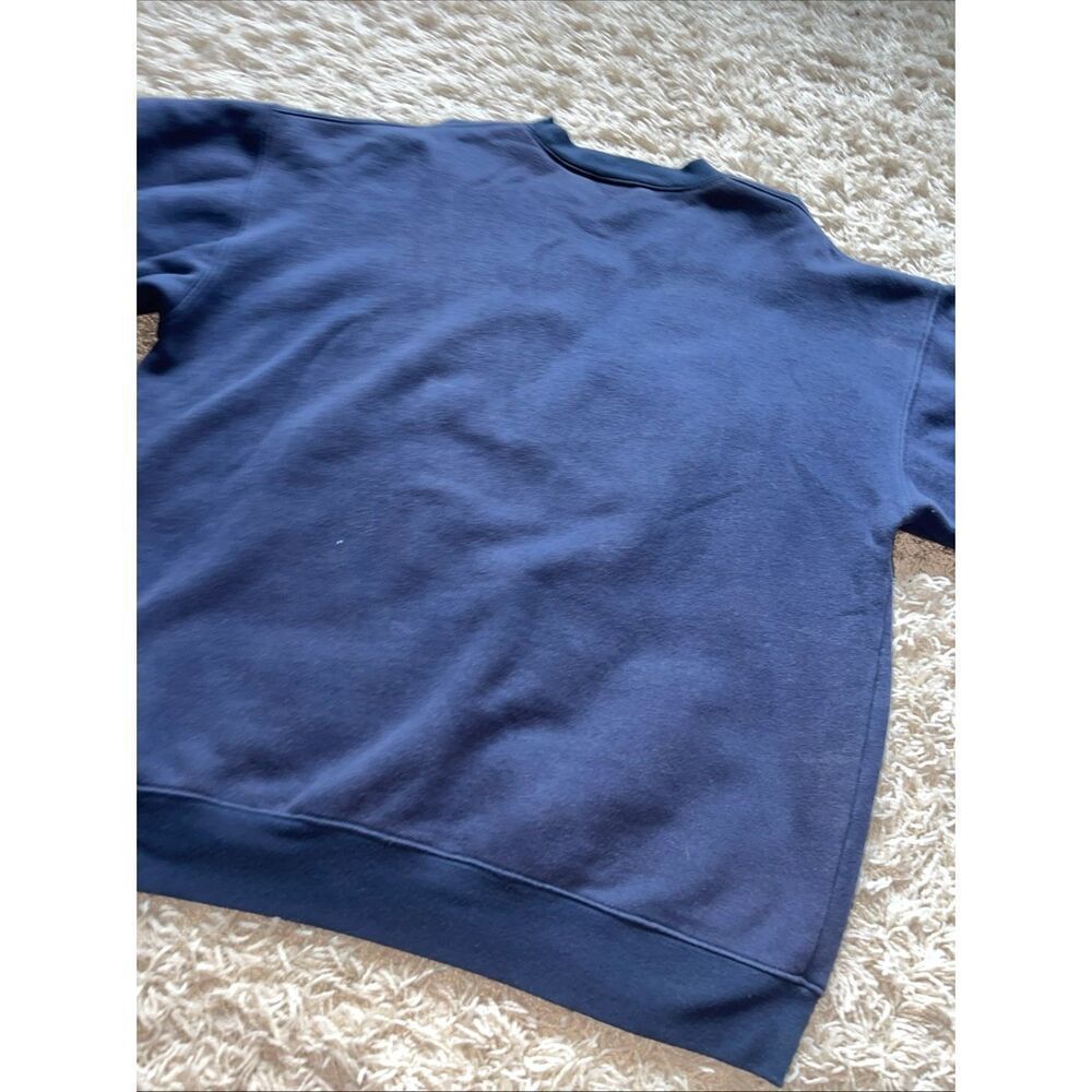 Vintage Disney Winnie The Pooh & Friends Embroidered Navy Blue Sweatshirt XL - Picture 7 of 9